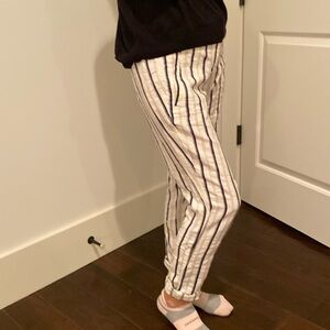 Striped pants from Loft
